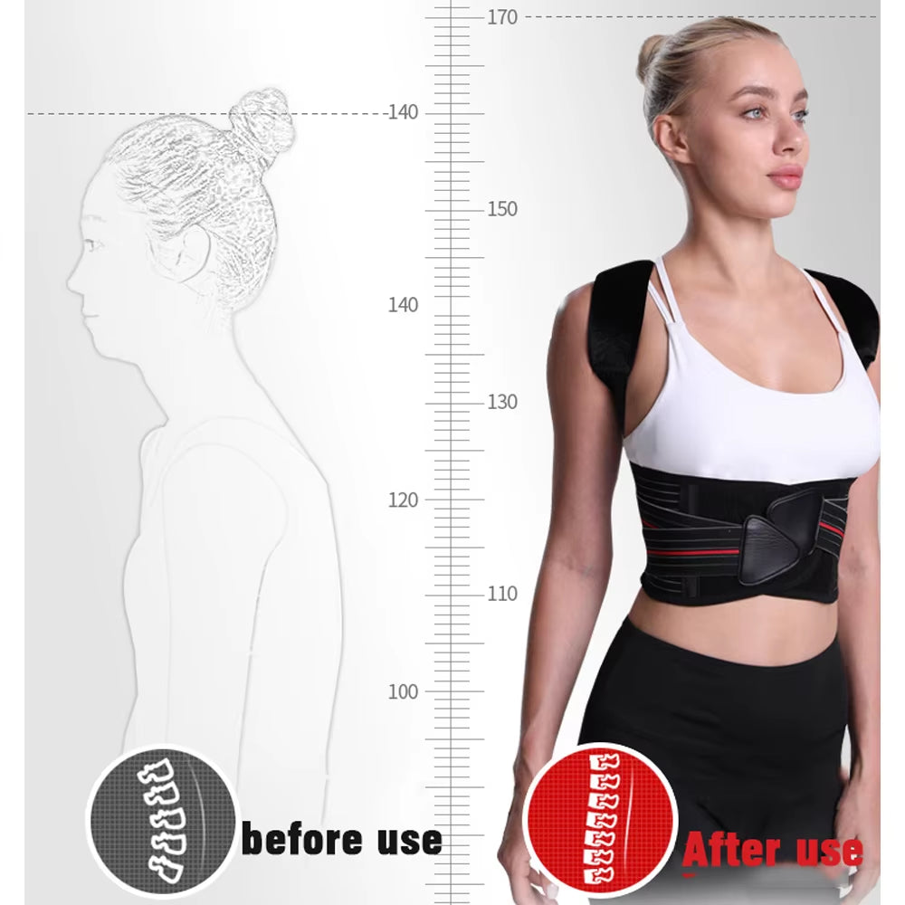 Adjustable Posture Corrector Back Support Shoulder Brace Posture Correction Spine Posture Corrector Postural Fixer Tape